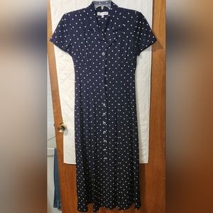 Navy polka dot Dress
